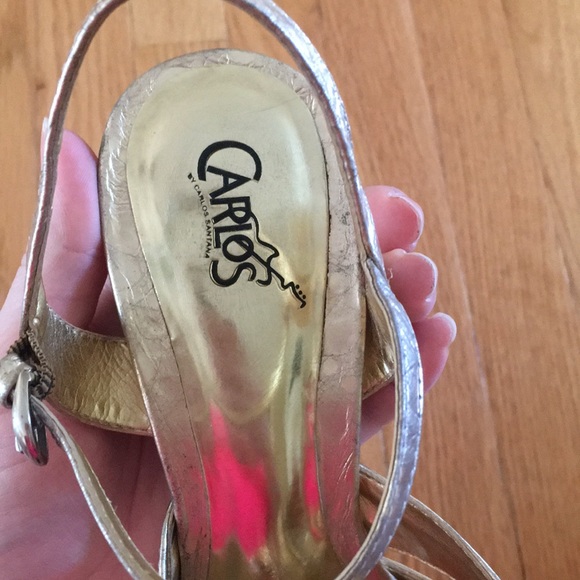 Carlos Santana gold bow heels - Picture 4 of 5